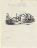 Artist: b'Jack, Kenneth.' | Title: b'A corner of Carlton' | Date: 1949 | Technique: b'lithograph, printed in black ink, from one zinc plate' | Copyright: b'\xc2\xa9 Kenneth Jack. Licensed by VISCOPY, Australia'