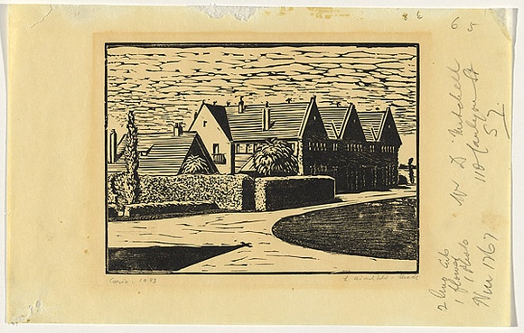 Artist: b'Hirschfeld Mack, Ludwig.' | Title: b'Corio' | Date: 1943 | Technique: b'woodcut'