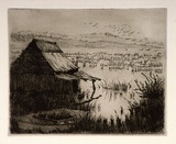 Artist: b'Bull, Norma C.' | Title: b'Solitude.' | Date: c.1934 | Technique: b'etching, printed in brown ink, from one plate'