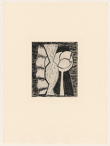 Title: b'Lemons' | Date: 1988 | Technique: b'drypoint, printed in black ink, from one plate'