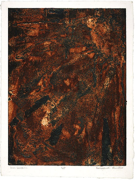 Artist: b'Bruder, Gazellah.' | Title: b'Sun scream.' | Date: 1995 | Technique: b'collograph, printed in colour, from one plate'