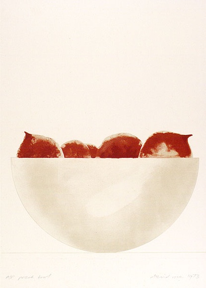 Artist: b'Rose, David.' | Title: b'Peach bowl' | Date: 1973 | Technique: b'lithograph, printed in black ink, from one zinc plate'