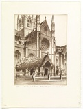 Artist: PLATT, Austin | Title: St Marys Cathederal, College St entrance | Date: 1978 | Technique: etching, printed in black ink, from one plate
