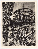 Artist: Senbergs, Jan. | Title: The Port Liardet limner. [c] | Date: 1992 | Technique: etching, printed in black ink, from four copper plates | Copyright: © Jan Senbergs