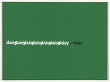 Artist: b'SELENITSCH, Alex' | Title: b'daisy train' | Date: 1969 | Technique: b'screenprint, printed in green and black ink, from two screens'