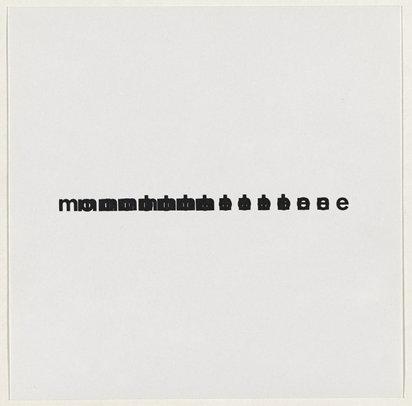 Artist: b'SELENITSCH, Alex' | Title: b'Monotone.' | Date: 1970