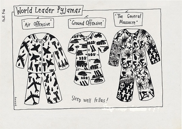 Artist: b'Horacek, Judy.' | Title: b'World leader pyjamas' | Technique: b'black ink'
