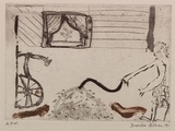 Artist: b'Allen, Davida' | Title: b'Your favourite thing' | Date: 1991, July - September | Technique: b'etching and monoprint, printed in colour, from one plate'