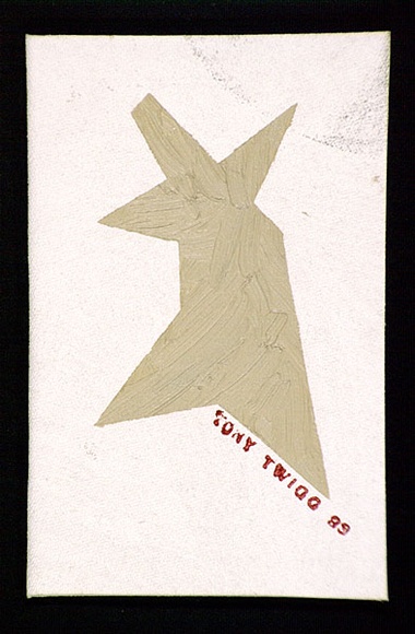 Artist: b'Twigg, Tony.' | Title: b'Shadow, tango, sculpture [Grey/beige abstract form on the cover] (Book of 20 leaves containing 19 illustrations).' | Date: 1983 | Technique: b'stamped print'