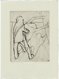 Artist: MADDOCK, Bea | Title: Journey II: Fantasy | Date: October 1965 | Technique: line-etching and drypoint, printed in black ink with plate-tone, from one copper plate