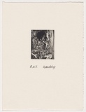 Artist: b'Harding, Nicholas.' | Title: b'Untitled (Seated woman).' | Date: 2002 | Technique: b'open-bite and aquatint, printed in black ink, from one plate'