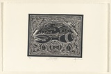 Artist: MAST, Robert | Title: Zamiyakal (Dancing Gear) | Date: 2000 | Technique: linocut, printed in black ink, from one block