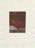 Artist: MADDOCK, Bea | Title: Blue orange III | Date: 1976, October | Technique: photo-etching and aquatint, printed in colour, from two plates