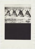 Artist: MADDOCK, Bea | Title: Now - here | Date: 1974 | Technique: photo-etching and aquatint, printed in black ink, from two plates