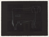 Artist: b'Moore, Robert.' | Title: b'Bull' | Date: 1990, October | Technique: b'etching, printed in colour, from three plates'