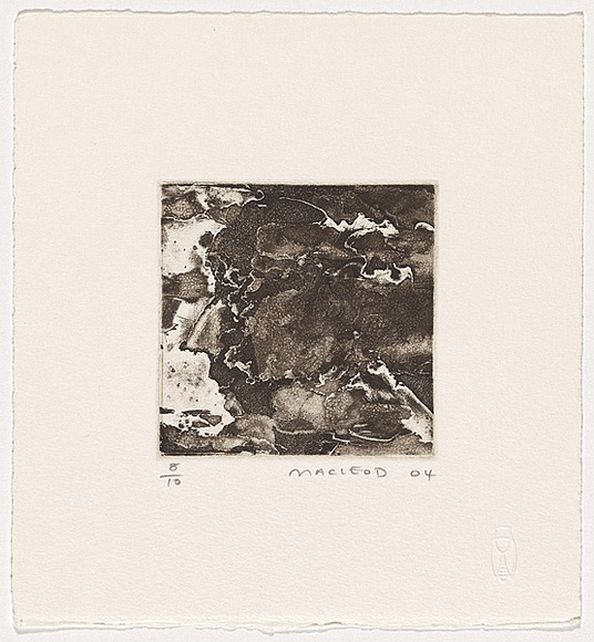 Artist: b'Macleod, Euan.' | Title: b'Self portrait' | Date: 2004 | Technique: b'etching, aquatint and open-bite, printed in black ink, from one plate'