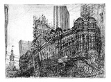 Artist: Rooney, Elizabeth. | Title: (Queen Victoria building, Sydney) | Date: (1980s) | Technique: etching and foul biting, printed in black ink with plate-tone, from one zinc plate; black ballpoint pen and pencil