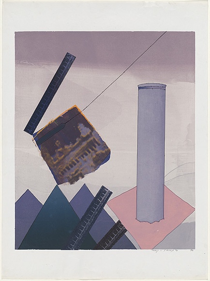 Artist: b'Senbergs, Jan.' | Title: b'Testing' | Date: 1969 | Technique: b'screenprint, printed in colour, from multiple stencils' | Copyright: b'\xc2\xa9 Jan Senbergs. Licensed by VISCOPY, Australia'