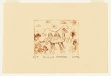 Artist: b'Sharpe, Dulcie.' | Title: b'not titled [camel]' | Date: 2004 | Technique: b'drypoint etching, printed in brown ink, from one perspex plate'