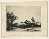 Artist: b'Rosenstengel, Paula.' | Title: b'Mt Warning, Tweed Valley NSW' | Date: c.1935 | Technique: b'drypoint, printed in black ink, from one plate'