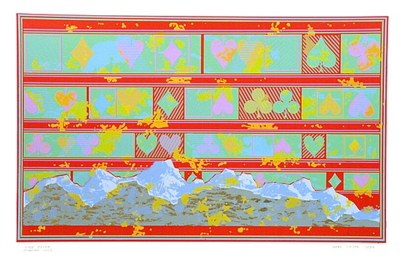 Artist: b'Wilson, Geoffrey.' | Title: b'Gold Fever' | Date: 1972 | Technique: b'screenprint, printed in colour, from nine stencils'