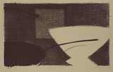 Artist: Lincoln, Kevin. | Title: Pan and bowl | Date: 2002, April | Technique: lithograph, printed in black ink, from one stone