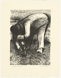 Artist: b'Counihan, Noel.' | Title: b'Pruning the vines.' | Date: 1981 | Technique: b'lithograph, printed in black ink, from one zinc plate'