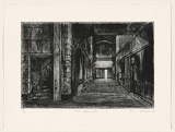 Artist: AMOR, Rick | Title: The arcade. | Date: 1995 | Technique: etching, printed in black ink with plate-tone, from one plate