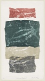 Artist: b'KING, Grahame' | Title: b'Moowingee fragment' | Date: 1976 | Technique: b'lithograph, printed in colour, from four stones [or plates]'