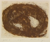 Artist: Bragge, Anita. | Title: Viper | Date: 1998, November | Technique: etching, printed in brown and black ink, from two plates