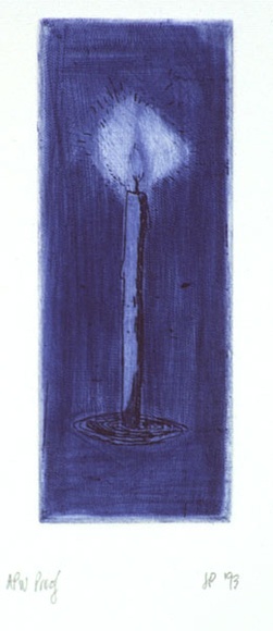 Artist: Palethorpe, Jan | Title: Candle | Date: 1993 | Technique: etching, roulette and aquatint, printed in colour, from two plates