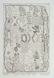 Artist: b'Darroch, Lee J.' | Title: b'Dungala possum skin cloak' | Date: 2001, November | Technique: b'etching, printed in black ink, from one plate' | Copyright: b'\xc2\xa9 Lee Darroch, artist'