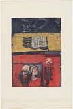 Artist: HANRAHAN, Barbara | Title: A picture of passion and desire | Date: 1964 | Technique: etching, aquatint, printed in colour with plate-tone, from two  plates