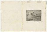 Artist: Cilento, Margaret. | Title: Kangaroo. | Date: 1953 | Technique: etching, printed in black ink with plate-tone, from one  plate