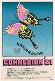 Artist: b'White, Sheona.' | Title: bConnexion '81. | Date: 1981 | Technique: b'screenprint, printed in colour, from four stencils'