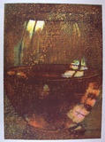 Artist: b'Maguire, Tim.' | Title: b'Glass II' | Date: 1997 | Technique: b'lithograph, printed in colour, from multiple stones' | Copyright: b'\xc2\xa9 Tim Maguire'