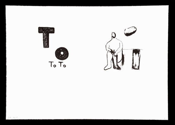 Artist: Boag, Yvonne. | Title: To. | Date: 1993 | Technique: lithograph, printed in black ink, from one plate | Copyright: © Yvonne Boag