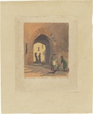 Artist: Arnold, Margery. | Title: Archway Hyeres | Date: c.1930 | Technique: linocut, printed in colour, from multiple blocks