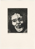 Artist: Carroll, Michelle. | Title: Flux. | Date: 1992 | Technique: etching and aquatint, printed in black ink, from one plate