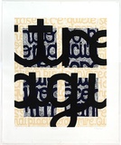 Artist: b'Cavalleri, Angela.' | Title: b'Racconto.' | Date: 2000 | Technique: b'linocut, printed in colour, from multiple blocks'