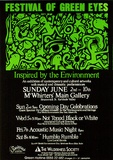 Artist: ACCESS 6 | Title: Festival of Green Eyes | Date: 1991, May | Technique: screenprint, printed in green and black ink, from two stencils