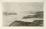 Artist: b'SIDMAN, William' | Title: bSydney. The Harbour from Watson's Bay | Date: 1890s | Technique: b'etching, printed in black ink with plate-tone, from one copper plate'