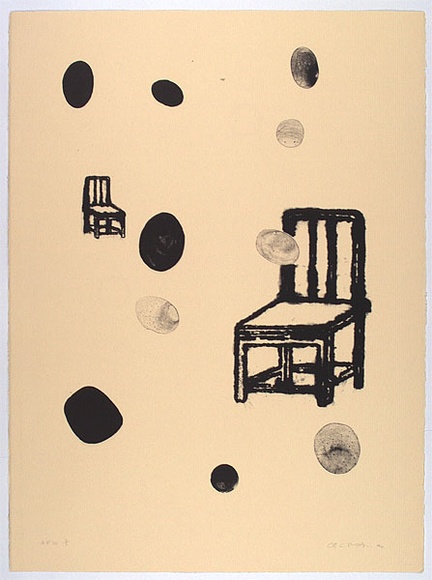 Artist: b'MARTIN, Claire' | Title: b'not titled [Chair?]' | Date: 1994 | Technique: b'lithograph, printed in black ink, from one stone'