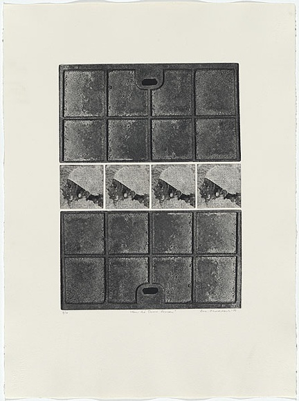 Artist: b'MADDOCK, Bea' | Title: b'Four the same reason' | Date: 1976 | Technique: b'photo-etching, printed in black ink, from one plate'