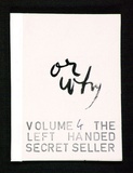 Artist: b'TWIGG, Tony' | Title: b'The left handed secret seller.  Or why?.' | Date: 1982 | Technique: b'book of rubber stamps and pen and ink' | Copyright: b'\xc2\xa9 Tony Twigg. Licensed by VISCOPY, Australia'