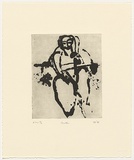 Artist: b'Furlonger, Joe.' | Title: b'Bather (no.2)' | Date: 1989 | Technique: b'etching, printed in black ink, from one plate'