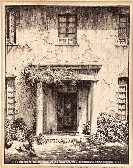 Artist: b'Wilson, Hardy.' | Title: b'Longford House, Tasmania' | Date: 1924 | Technique: b'collotype'