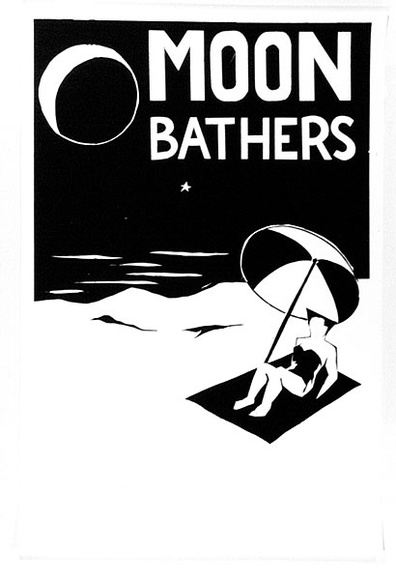 Artist: b'MERD INTERNATIONAL' | Title: b'Poster: Moon bathers (white)' | Date: 1984 | Technique: b'screenprint'