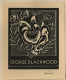 Artist: b'FEINT, Adrian' | Title: b'Bookplate: George Blackwood.' | Date: (1934) | Technique: b'wood-engraving, printed in black ink, from one block' | Copyright: b'Courtesy the Estate of Adrian Feint'