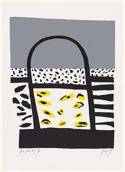 Title: Paris game bag | Date: 1995 | Technique: screenprint, printed in colour, from multiple stencils